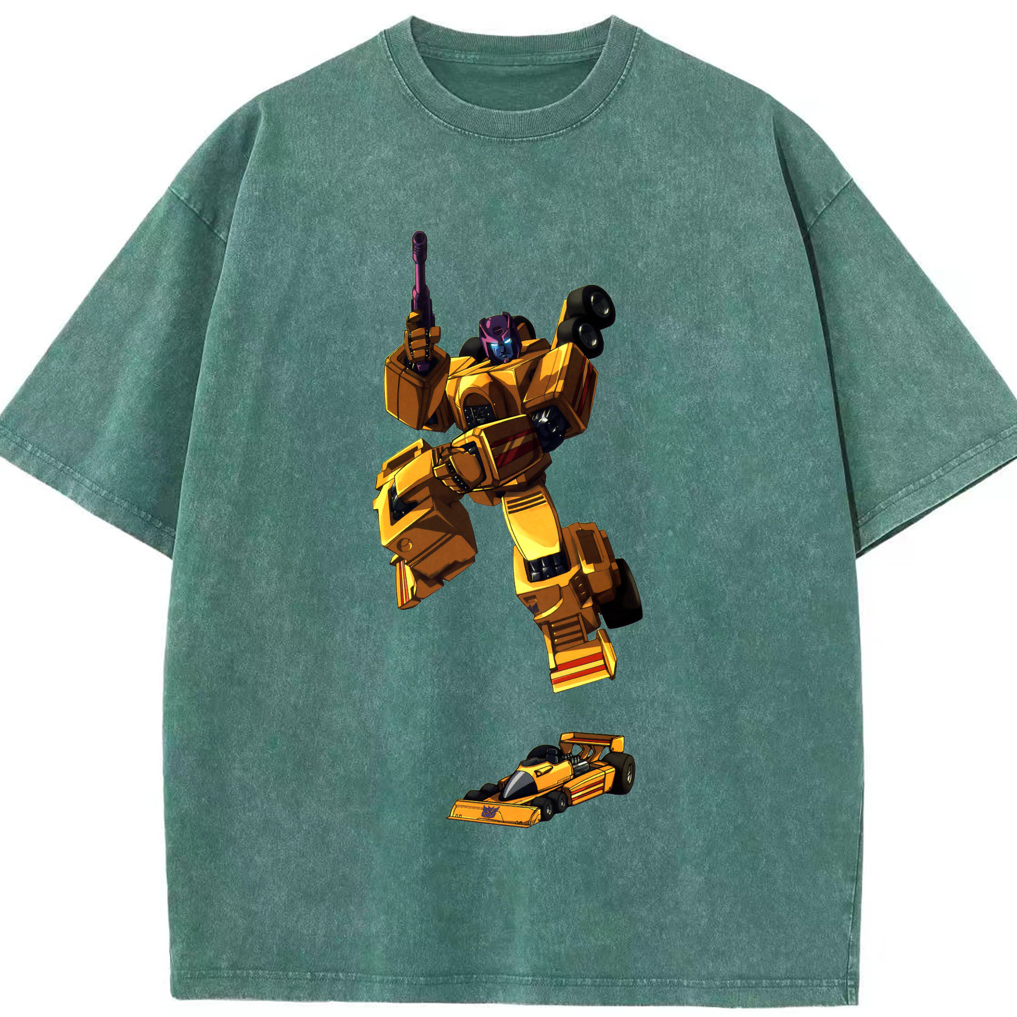 （画像用）  綿100% ヴィンテージ風 半袖Tシャツ（フロントプリント）
